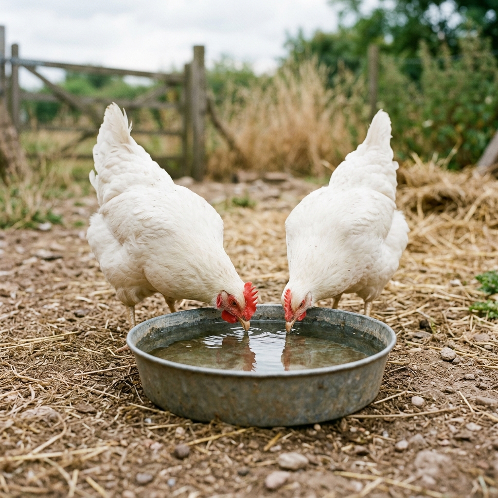 Pure poultry water and feed